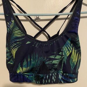 Tropical Print Women's Sports Bra
